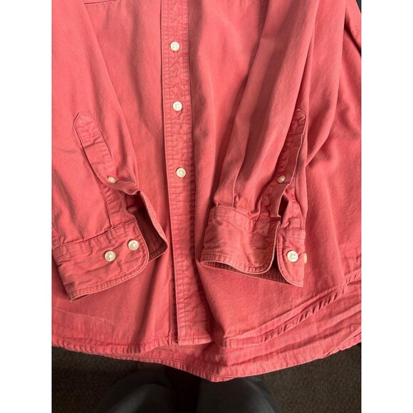 Southern Proper Men's Washed Red Long Sleeves Button-Down Henning Shirt L - Picture 4 of 10